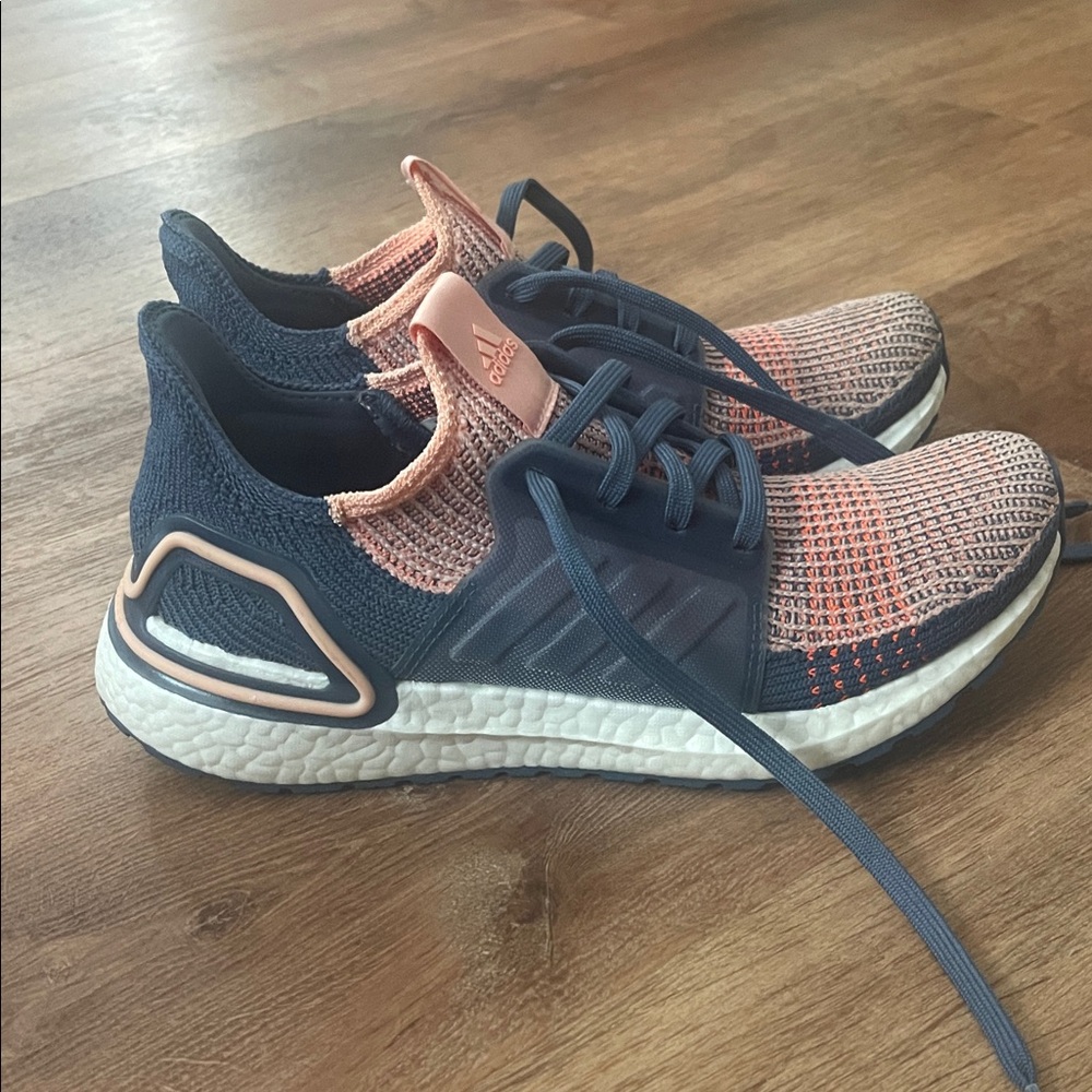 Adidas Glow Pink Ultra-boost 19 Model G54013 Women's US Running Shoes Sneakers